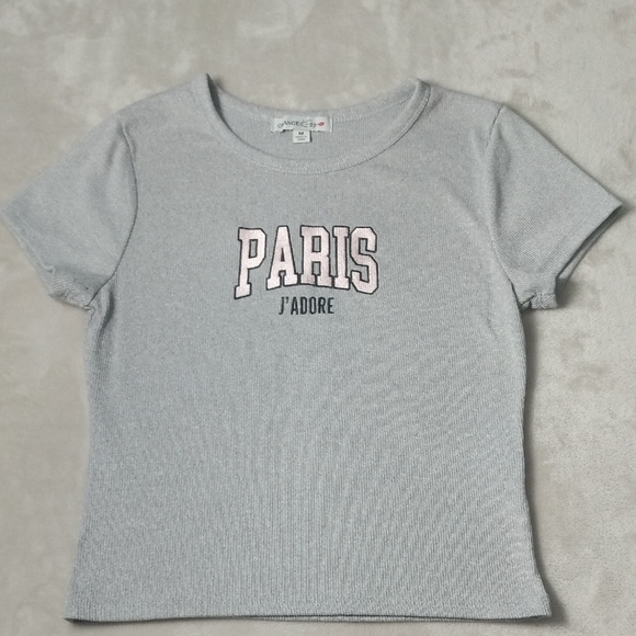 Paris J' Adore Grey T-shirt By Orange Kiss 💋 - Picture 5 of 9